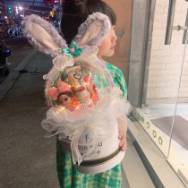 Shake sound Hangzhou net celebrity Bobo Ball hug bucket Eternal flower dried bouquet Birthday gift Stardellu starry bouquet