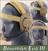  Bowman Evo III Left and right adjustable American 3rd generation Seal Special forces unilateral walkie-talkie tactical headset mud