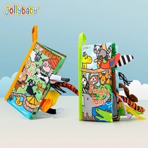 jollybabytail boob book early to teach baby to tear up and bite solid book 0-6 months baby puzzle toy