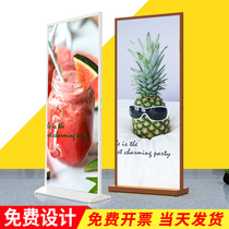 Rifeng display rack vertical floor-to-ceiling type 80x180 advertising display board double-sided KT board easy-to-pull exhibition board