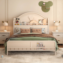 American childrens bed Boy single bed Mickey ins net Celebrity bed Modern simple girl bed Princess bed 1 5 meters