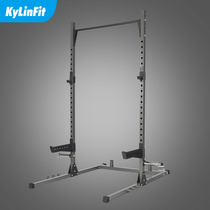 Barbell rack Squat rack bench press Fitness equipment Household multi-function mens gantry bench press bed barbell set