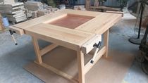Woodworking table Fitter workbench Woodworking console Solid wood student woodworking operation Multi-function console