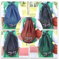  Multifunctional basketball bag Ball bag Student portable ball bag Childrens basketball belt Basketball bag backpack Football net bag