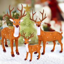 Christmas Christmas Elk decorations Dress up simulation Christmas Tree window decoration Deer Snowman ornaments Little Elk