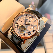 Carolina flywheel ten big automatic mechanical watch Mens watch Mens watch waterproof leather belt brand new trend