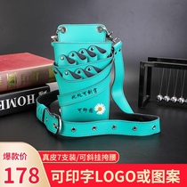 Leather Scissors Bag Hair Stylist Special Fashion Personality Hairdressing running bag crossbody waist hanging haircut kit