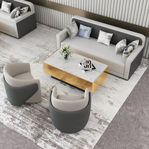 Sales office talks sofa coffee table table and chair combination modern hotel Beauty Salon club reception and leisure area card seat