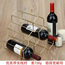 Nordic metal creative home grape wine shelf ornaments home living room wine cabinet display red wine rack simple