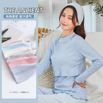 Yuezi headscarf windproof sweat absorption postpartum confinement hair belt autumn and winter pregnant women hat maternal headscarf winter moon hat