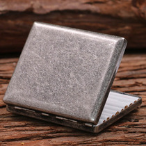KUBOY ancient silver coarse smoke copper cigarette case 20 portable cigarette clip ultra-thin male anti-pressure flip cigarette case gift