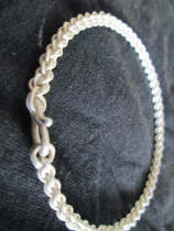 Long-life rope is not a bracelet Chinese knot diy woven sterling silver soft bracelet