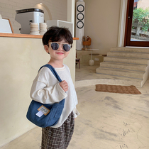 Children crossbody bag 2021 new denim Hand bag ins Korean version boys and girls purse baby satchel 2