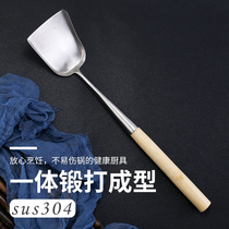 Shovel cooking shovel hand-in-one shovel household kitchenware cooking tools chef fried spoon long handle stainless iron spoon