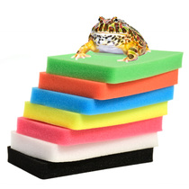 Special biochemical cotton for horned frogs Salamander sponge Tree frog Bell Horned turtle filter cotton Horned frog cushion fine hole sponge