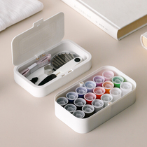 Japan magnetic high-grade needlework box Portable small student hand-sewn needlework bag Household hand sewing tool set