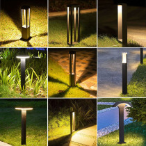 Led Grass Terrace Light Outdoor Waterproof Meadow Light Garden Villa cell Courtyard Light Home View Lamp Round Street Lamp