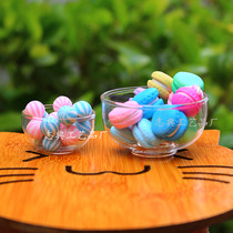 Spot glass bowl mini cookies snack cookies with dollhouse kitchen model pendulum miniature food play custom