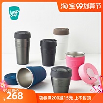 Keepcup Thermal series double-layer 304 stainless steel Thermal insulation portable milk coffee cup