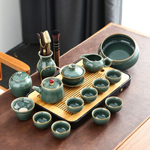 Gothic Kung Fu Tea Set Home Vintage Chinese Tea Set Office Light Luxury Ceramic Pot Office