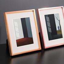 Light luxury bedside table TV decoration photo frame model room golden photo frame ornaments geometry 6 inch 7 inch 10 photo album setting