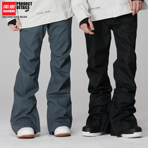 Nanen new slim slim ski pants Waterproof warm and windproof snow pants snowboarding pants ski pants for men and women