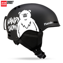 Nanen NANDNW19 new veneer double board ski helmet warm anti-collision snow helmet men and women adult ski equipment