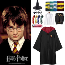 Halloween childrens costumes Harry costumes Potter cos clothing girls boys adult clothes cloak magic robe
