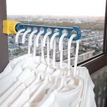 Window frame snap-on drying rack artifact portable travel bay window drying Rod non-perforated balcony window drying hanger