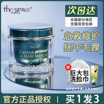 these Tao Silk Caviar hair mask repair dry hot dye hydration smooth hair care improve frizz 200g