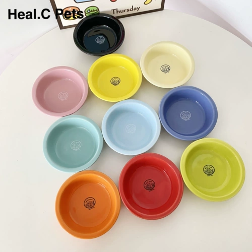 HC Original Pet Bowl Candy Ceramic Dailware, Cat Bowl, Dog Bowl Anti -Boying Water Pots Cat Food Food Высокое качество