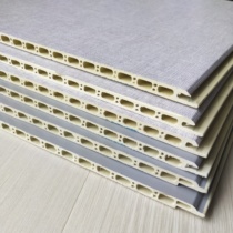 Yunnan Kunming manufacturer direct sales of bamboo and wood fiber integrated wall panels double pinhole V slit 400 wide full house fast assembly splicing