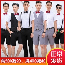 Rental spring and summer suit suit Mens suit Business formal suit Business suit suit male Korean version slim fit with the groom to get married