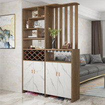 Nordic light luxury door-to-door wall partition entrance cabinet one-piece small apartment living room hall cabinet decorative shelf