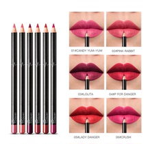 36-color lip liner pen female hook line waterproof and long-lasting non-decolorization nude red bean paste red brown bite pen does not stick Cup