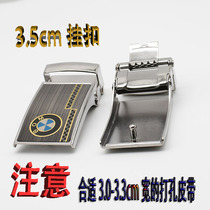 3 5-40cm belt buckle automatic buckle roller buckle slide car logo belt head mens belt clip belt climbing head
