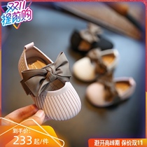 British Next Road baby toddler shoes non-slip female child Princess 2-3 baby soft bottom 0 1 spring and autumn single shoes
