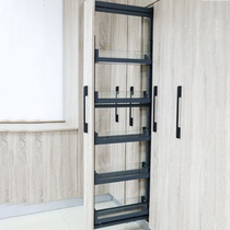 Kitchen shallow cabinet high body narrow pull basket upper and lower rail high cabinet High-depth crack big monster imported rail drawer snack cabinet