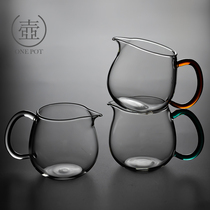 Japanese-style glass Road cup thickened tea divider small tea sea uniform Cup heat-resistant male Cup padded kung fu tea set accessories