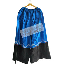 Sichuan Liangshan Yi clothing mens trousers blue culottes big feet pants blue black dance