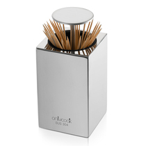 onlycook 304 stainless steel toothpick cylinder automatic press hotel toothpick box dining room living room high-grade toothpick bucket