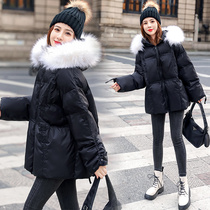 Maternity clothes down cotton clothes late pregnancy 2020 new loose winter coat autumn and winter coat big belly cotton coat