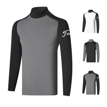 golf long sleeve T-shirt men autumn and winter base shirt warm golf clothing men Jersey quick-dry non-iron