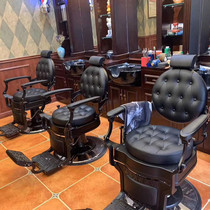 Hairdressing chair Net red barber shop chair Hair salon special fashion lifting salon hair cutting chair high-end oil head chair
