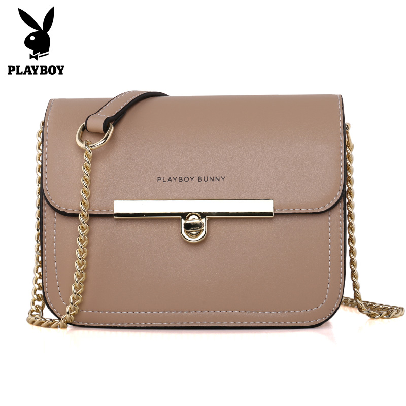PLAYBOY/Playboy's Bag and Girl's New Chaozhou Korean Version Baitao Slant Bag Chain Single Shoulder Bag