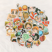 40 One Piece Stickers Luggage Small Pattern Mobile Phone Shell Stickers Waterproof Laptop Stickers Animation Stickers
