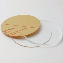 Transparent acrylic disc hand-held base