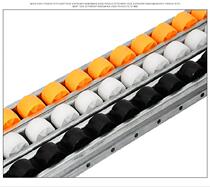 Metal flow strip conveyor belt wheel wear-resistant transport stainless steel galvanized guide wheel sheet metal load-bearing track accessories