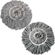Mrs. Polyester stainless steel must card lock replacement mop dust push accessories mop head lazy people hand-free hand wash Mop Mop Mop