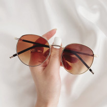 New Korean version of net red glasses female round face thin plain face travel sunglasses summer fashion polarized sun glasses